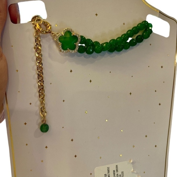 Cubic Zirconia & Agate Beaded Choker Necklace - NWT - Picture 9 of 11